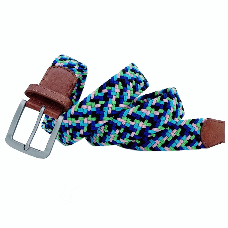 VONSELY Stretch Belt, Elastic Belts Braided Fabric Belt Colorful Woven Belts (V1) - Image 3